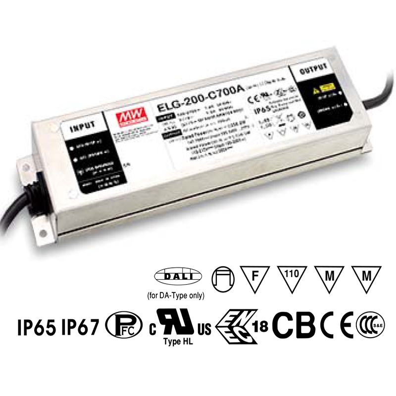 ELG-200-C1050B Mean Well Stmívatelný proudový stmívatelný zdroj pro LED 200W 1050mA