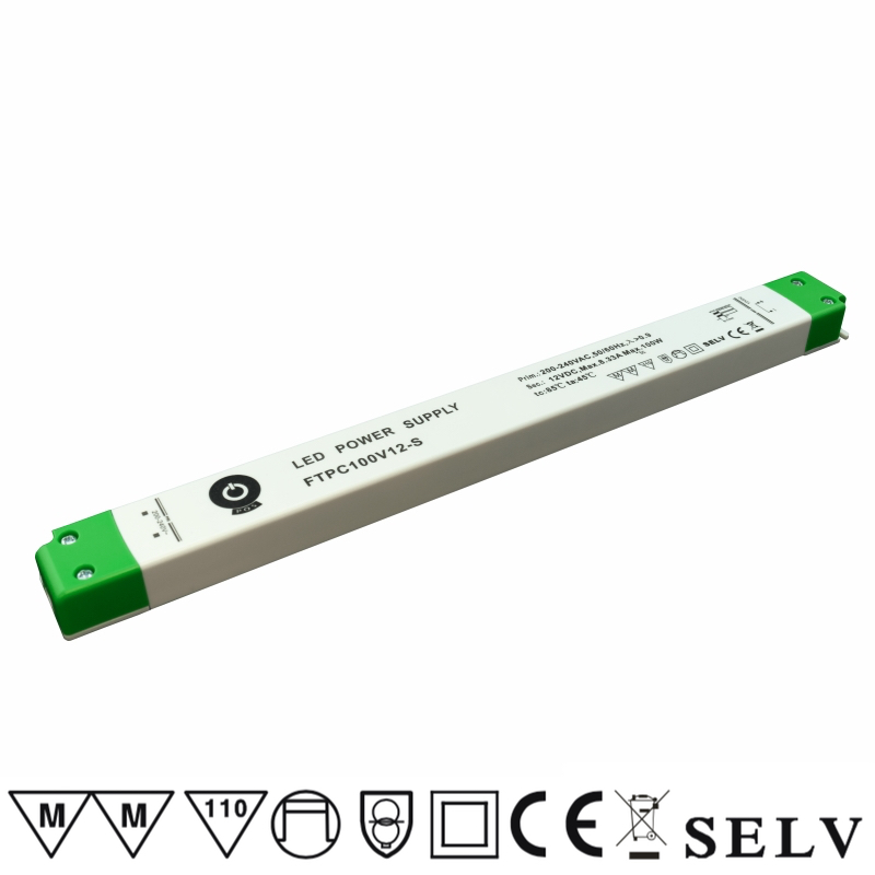 FTPC100V12-S Napěťový zdroj SLIM 12V 8.33A 100W
