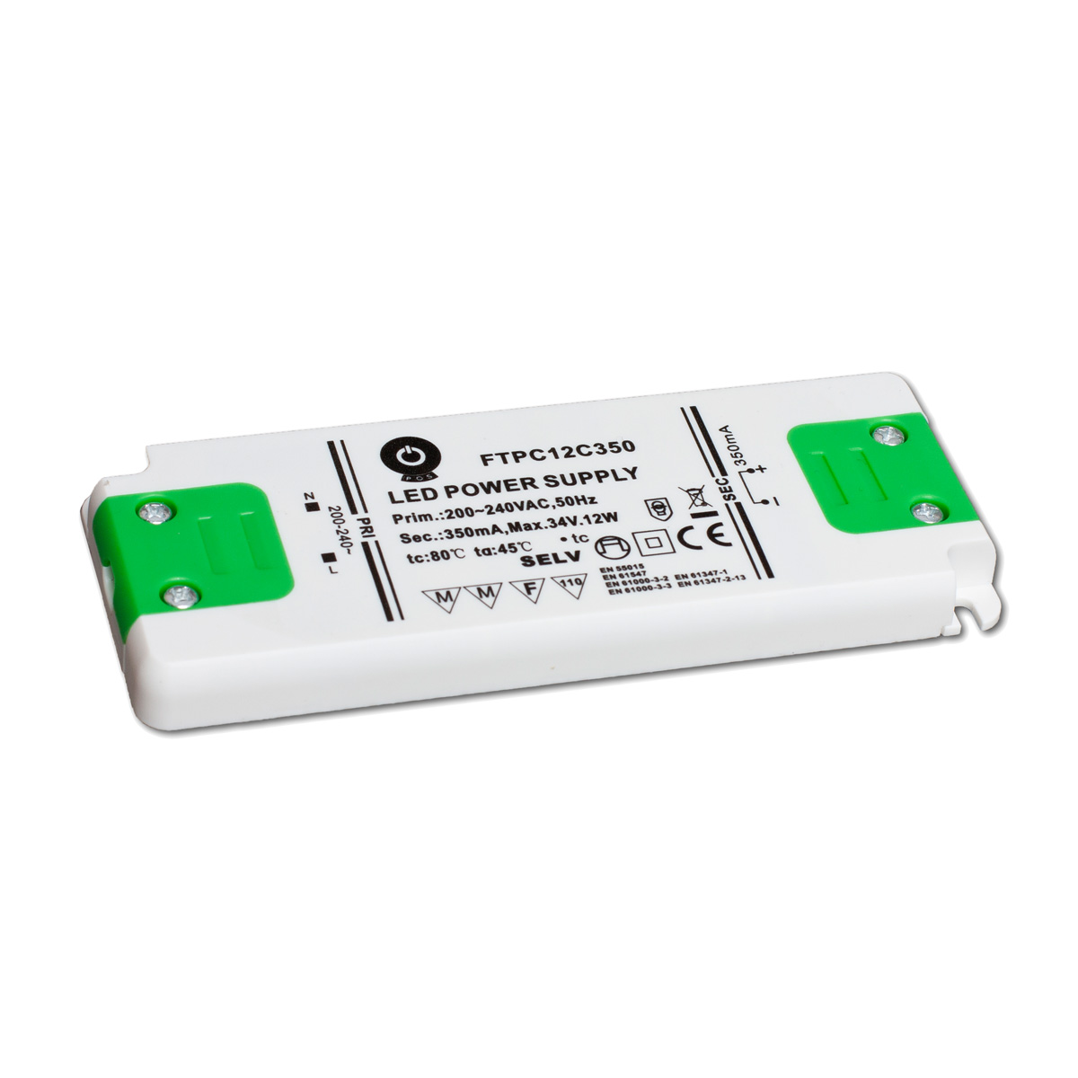 FTPC12C350 POS Proudový zdroj 350mA 0~34V 12W