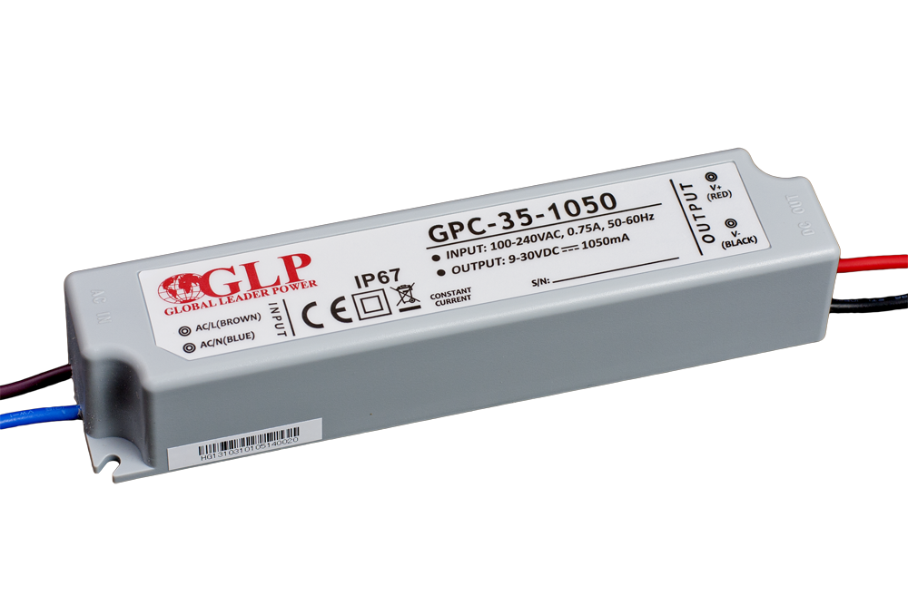 GPC-35-1050 Zdroj konstantního proudu 1050mA 9~30V 31.5W