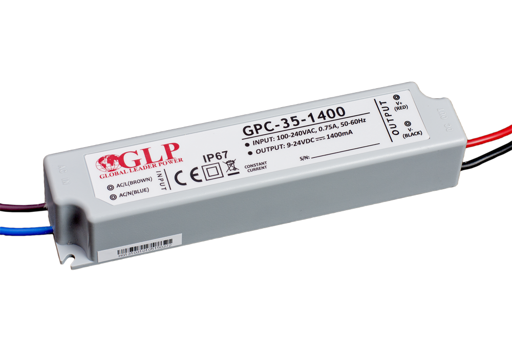 GPC-35-1400 Zdroj konstantního proudu 1400mA 9~24V 33.6W