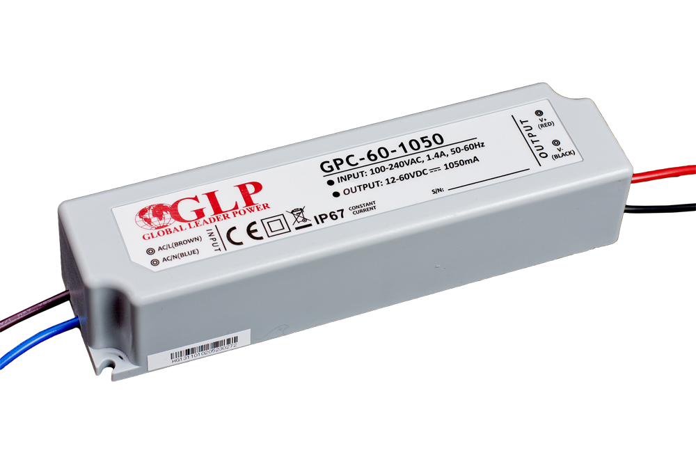 GPC-60-1050 Zdroj konstantního proudu 1050mA 12~60V 63W