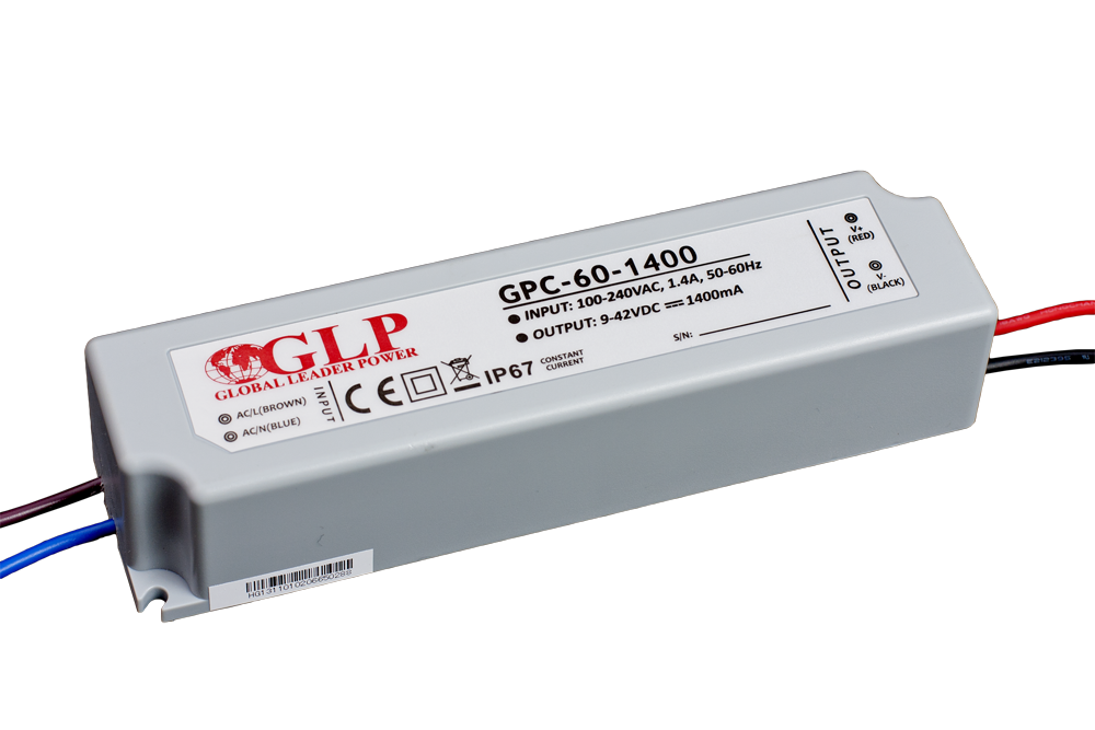GPC-60-1400 Zdroj konstantního proudu 1050mA 9~42V 58.8W