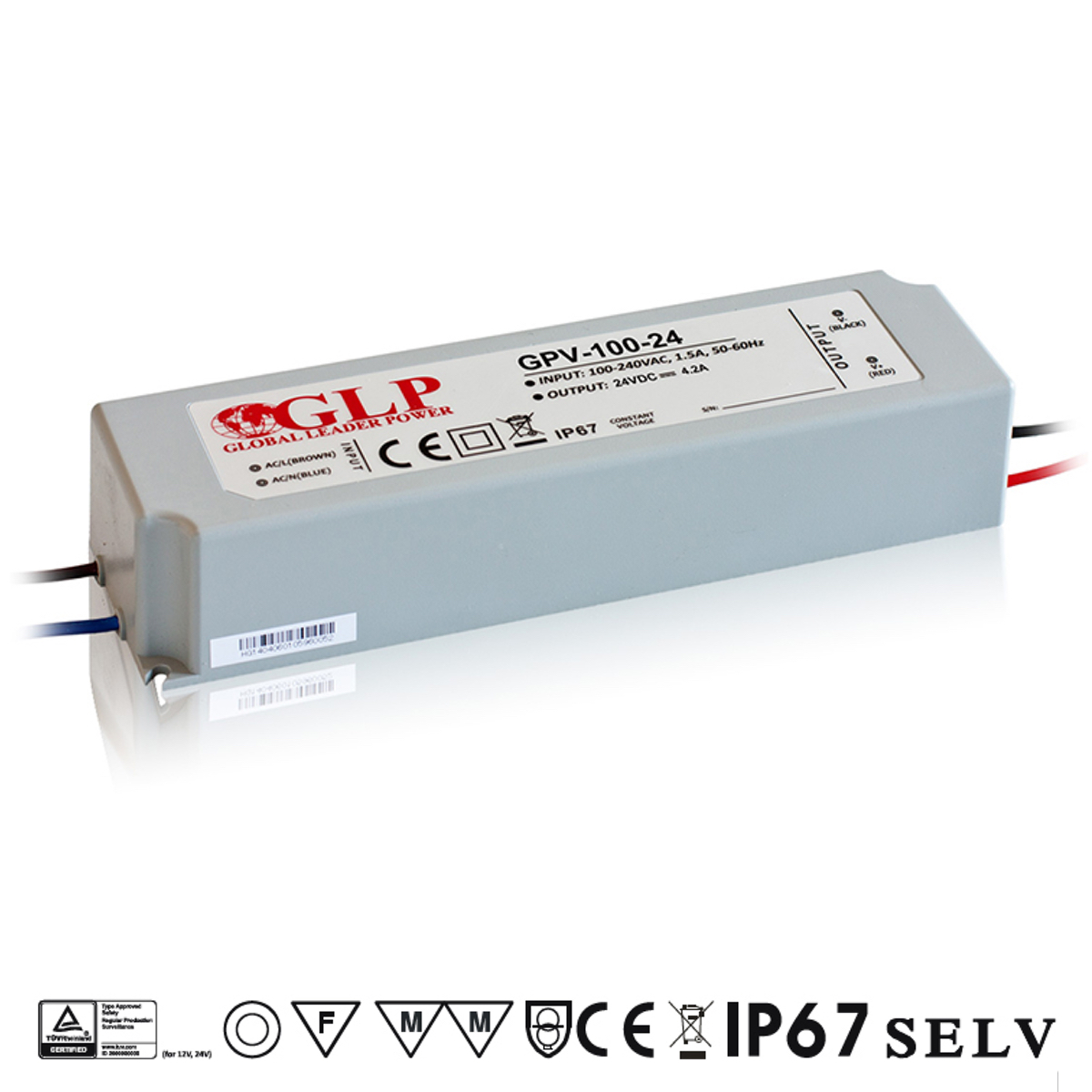GPV-100-24 Zdroj konstantního napětí 24V 4A 100W