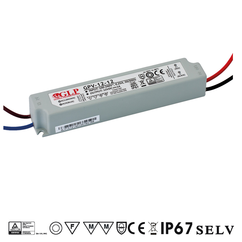 GPV-12-12 Zdroj konstantního napětí 12V 1A 12W