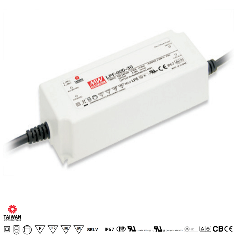 LPF-90D-20 Mean Well Stmívatelný zdroj pro LED 90W
