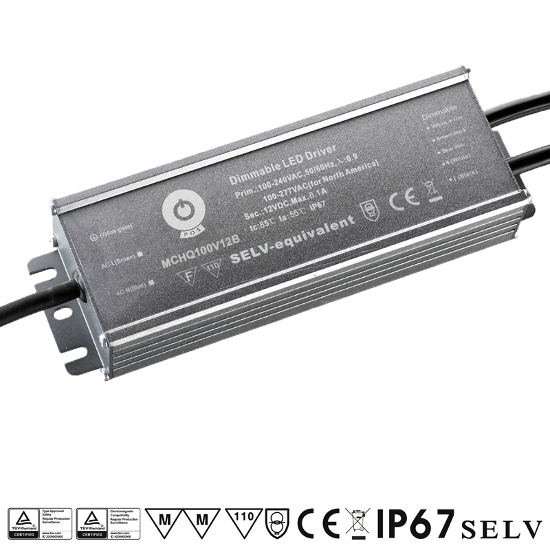 MCHQ100V12B POS Stmívatelný zdroj pro LED 12V 100W