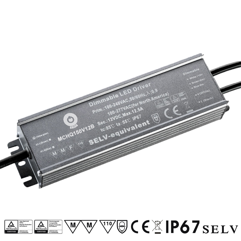 MCHQ150V24B POS Stmívatelný zdroj pro LED 24V 150W