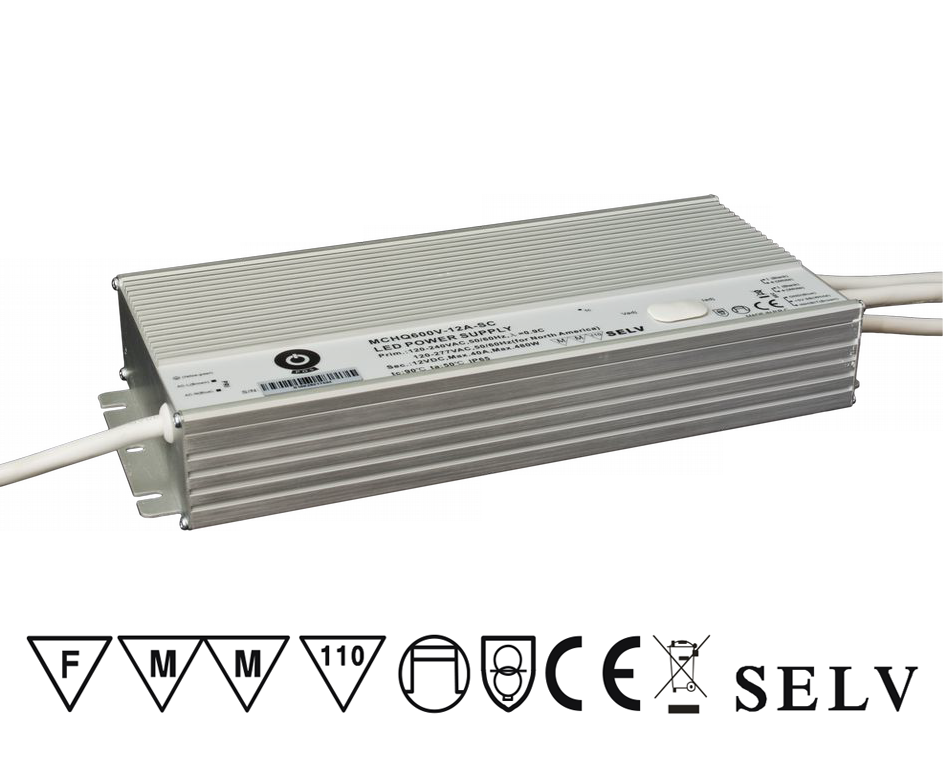 MCHQ600V12A POS Napěťový zdroj pro LED 12V 480W