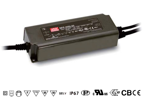 NPF-90D-15 Mean Well Stmívatelný zdroj pro LED 90W 15V