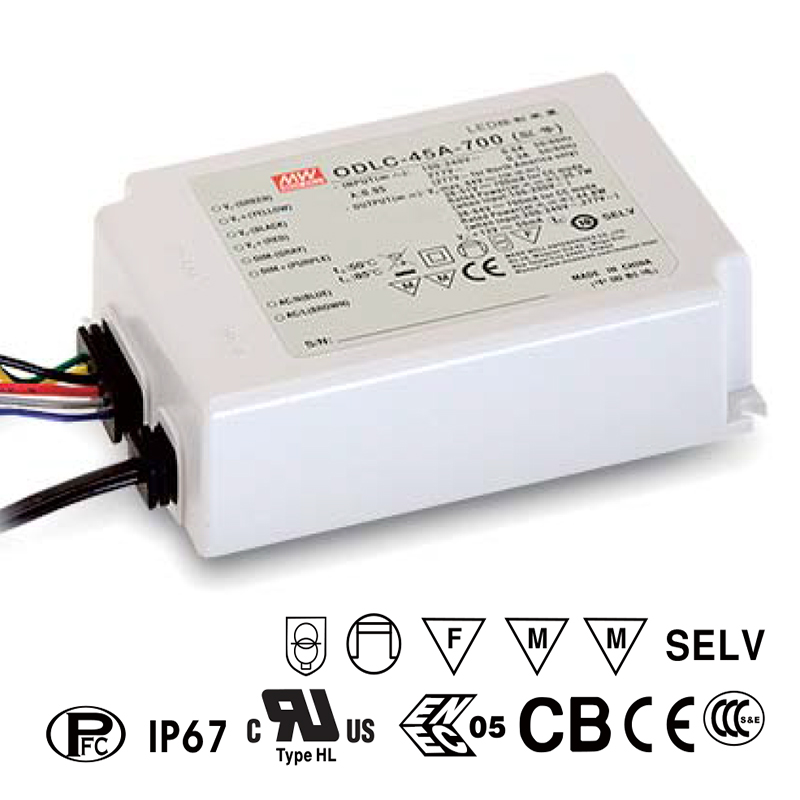 ODLC-45A-350 Mean Well Stmívatelný proudový zdroj 12V+350mA 45W