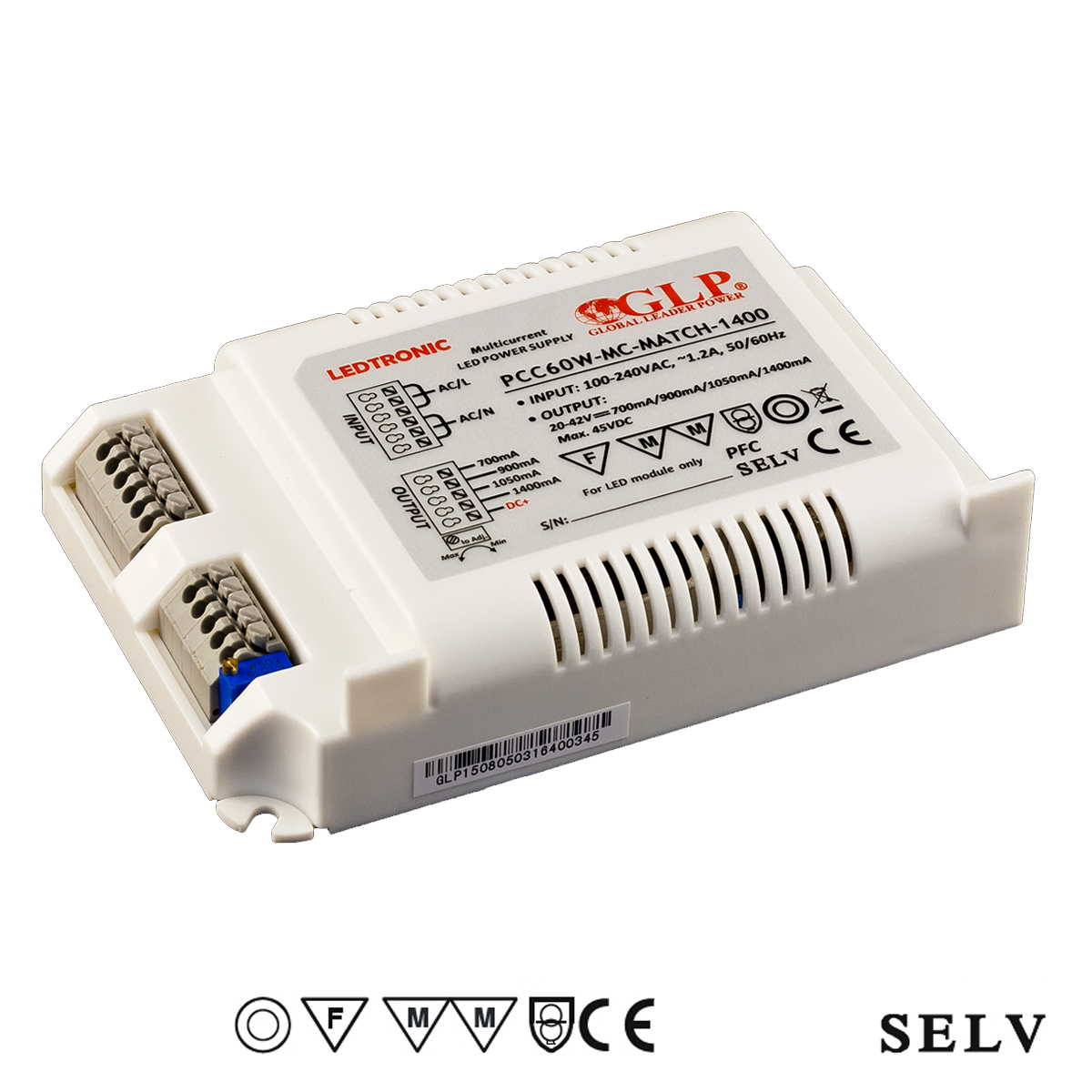 PCC60W-MC-MATCH-1400 Proudový zdroj multikanálový 60W