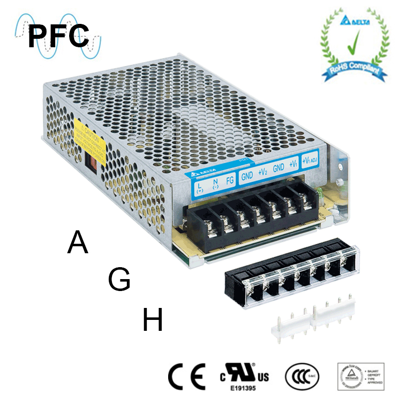PMT-D1V100W1AH DELTA 12+5V 100W 7+3A