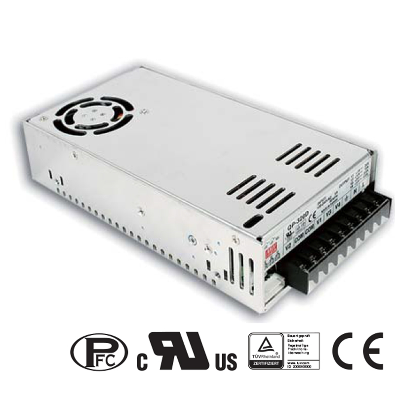 QP-320-F Mean Well Napájecí zdroj uzavřený čtyřhladi