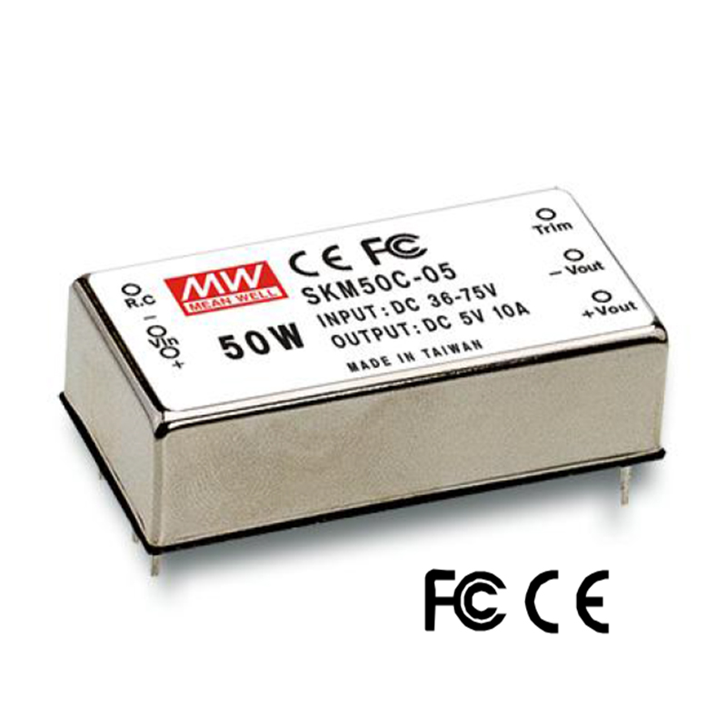 SKM50B-05 Mean Well Měnič DC/DC modulový 50W 5V