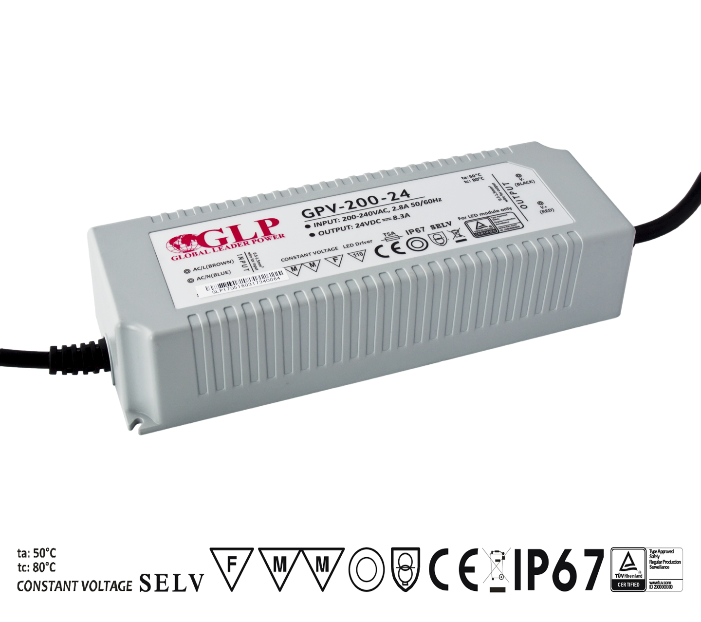 GPV-200-12 Zdroj konstantního napětí 12V 16A 192W
