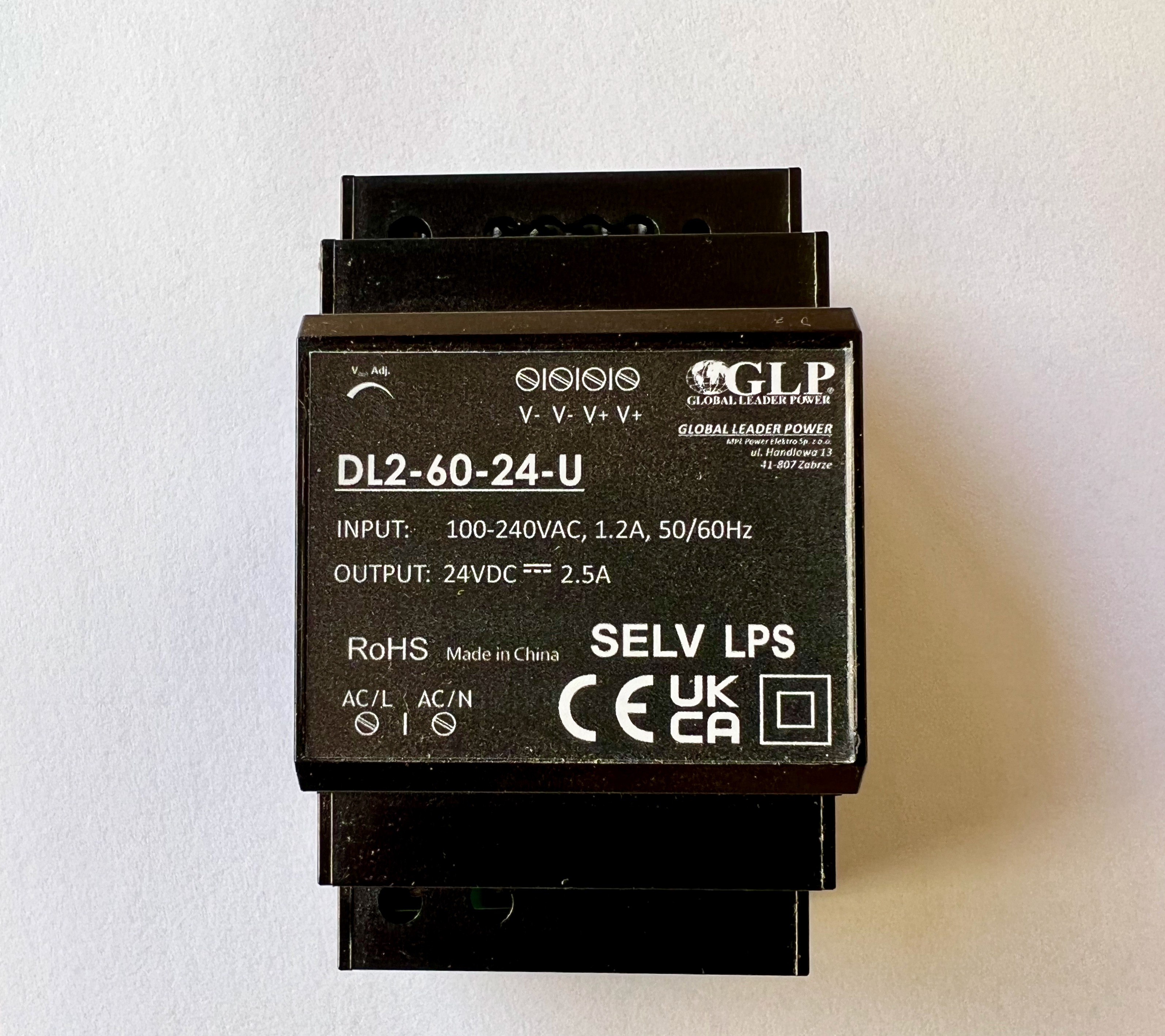 DL2-60-24-U GLP Zdroj na DIN 24V 60W 2.50A
