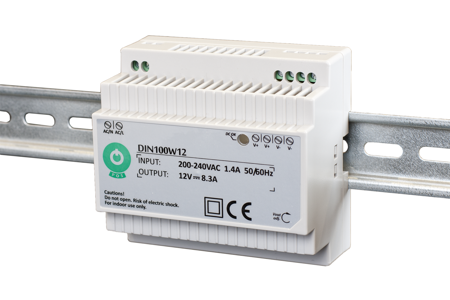 DIN100W24 POS Zdroj na DIN 24V 100W 4.15A