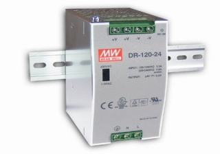 DR-120-48 Mean Well Napájecí spínaný zdroj na DIN l