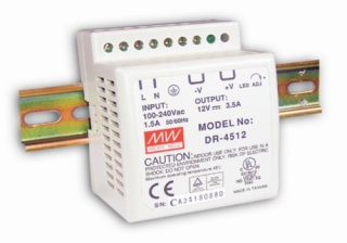 DR-45-05 Mean Well Napájecí spínaný zdroj na DIN li