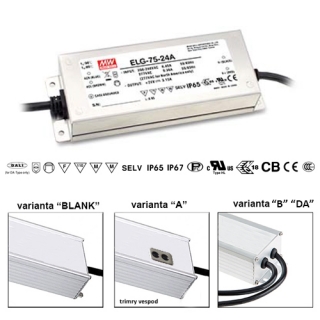 Mean Well ELG-75-12 Napěťový zdroj pro LED 12V 75W