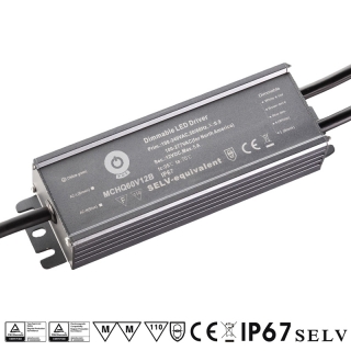 MCHQ80V12B POS Stmívatelný zdroj pro LED 12V 80W