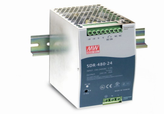 Mean Well SDR-480-24 Zdroj na DIN 480W 24V
