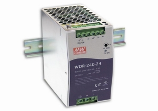 Mean Well WDR-240-24 Zdroj na DIN 240W 24V 1+2f